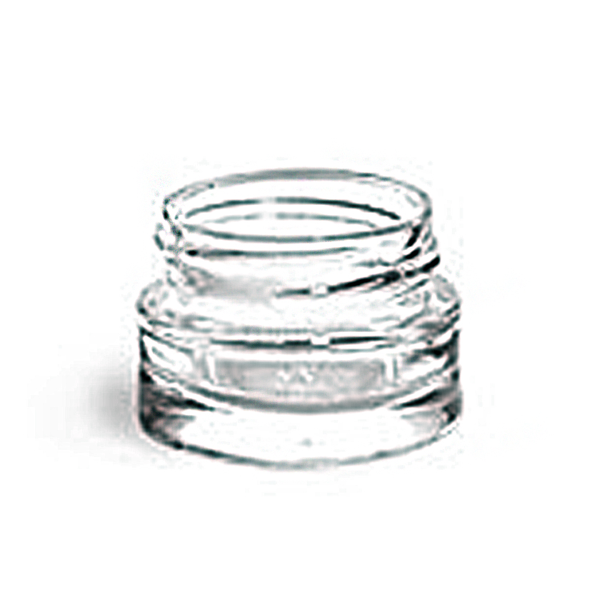 0.25 oz Clear Glass Thick Wall Cosmetic Jars with Pink Lined Caps 10ml glass jars 10g empty jar