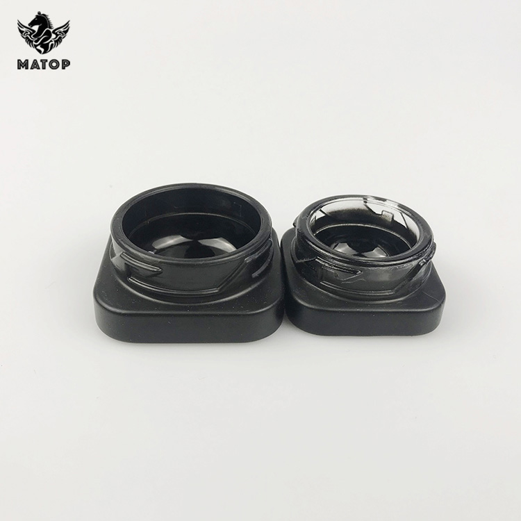 0.3oz 9ml 9 gram mini glass concentrate jar with child resistant lid