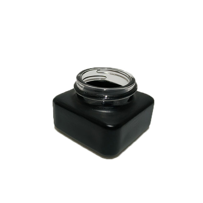 0.3oz 9ml Concentrate CBD Wax container rosin dab empty child proof clear glass round skincare cream jar without CR cap