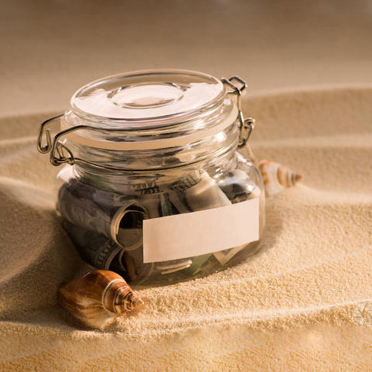 0.45L/0.7L/0.9L/1.45L/2.1L Square Glass Storage Jar With Buckle/Bottle/Glassware