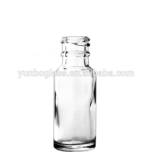 0.5 oz. Clear Boston Round with Black Child-Resistant Glass Dropper