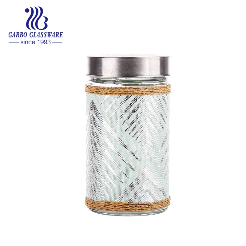 0.5L 500ML Hot Selling Glass Storage Container Glass Jar with Cap for Dried Foods Noodles Nuts Preserving