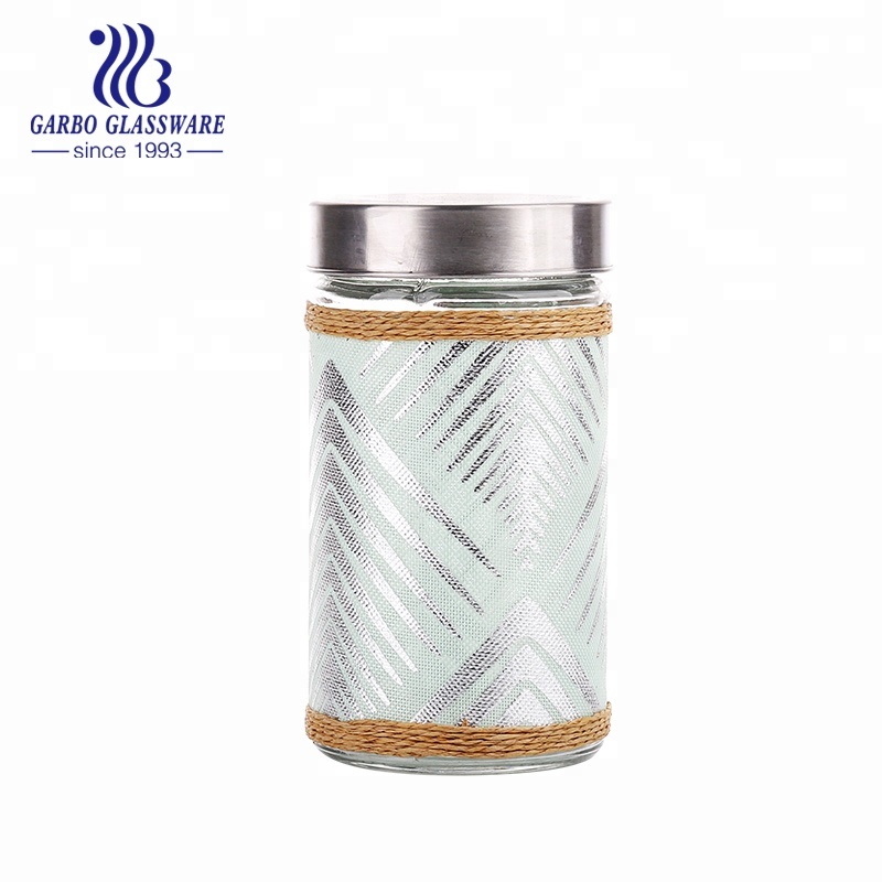 0.5L 500ML Hot Selling Glass Storage Container Glass Jar with Cap for Dried Foods Noodles Nuts Preserving