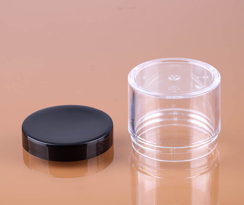 0.5OZ 1OZ 2OZ 4OZ 8OZ uv gel empty glue container clear round plastic nail powder jar