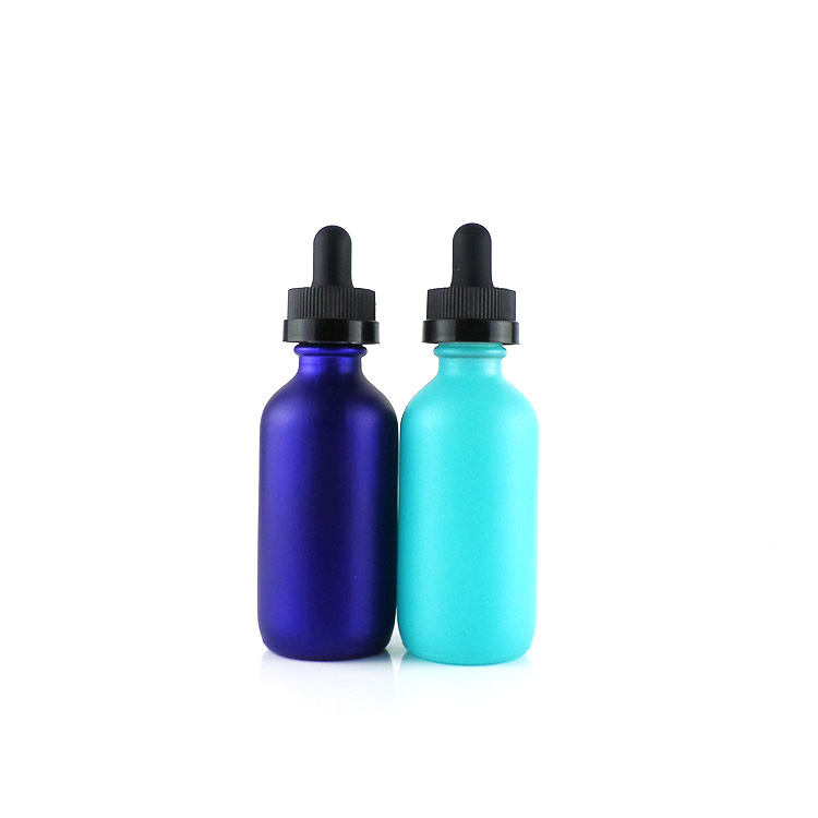 0.5OZ 1OZ 2OZ 4OZ Boston Round white Screen Printing /frost Glass Dropper Bottle