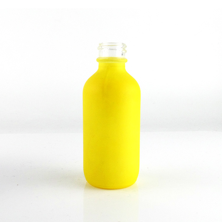 0.5OZ 1OZ 2OZ 4OZ Boston Round white Screen Printing /frost Glass Dropper Bottle
