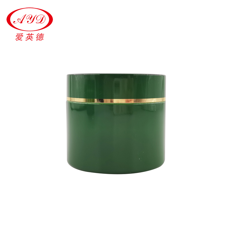 0.5OZ 1OZ 3OZ 4OZ 5OZ 6OZ 8OZ Empty Jar Matte Green Black Cosmetic Plastic Jars With Gold Lid For Body Butter Container