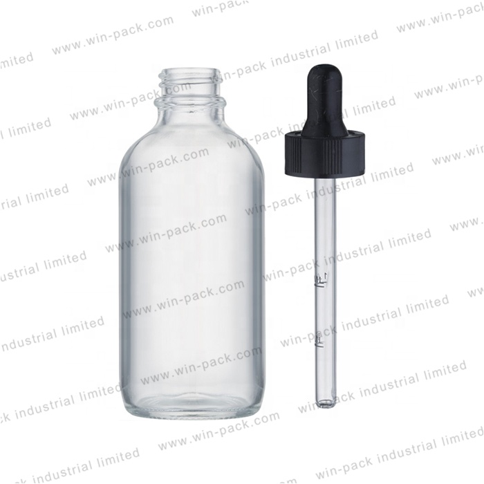 0.5oz 1 oz 2oz 4oz Amber boston round dropper bottle wholesale with graduated pipette