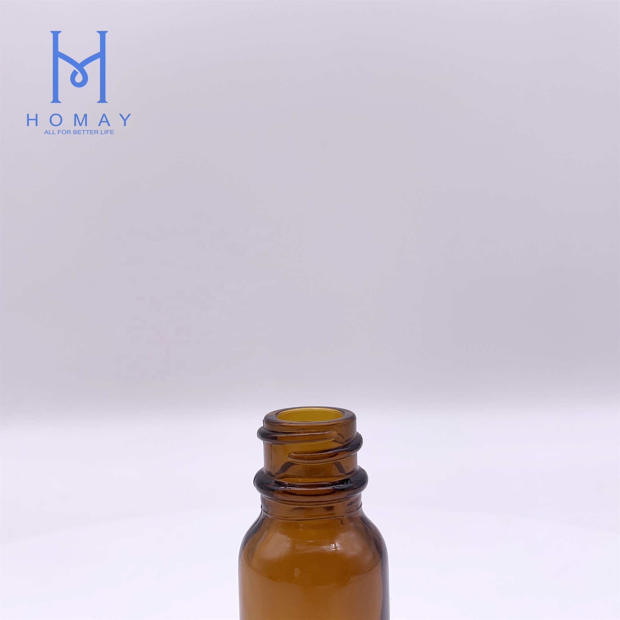 0.5oz/15ml Wholesale amber glass boston round glass bottle