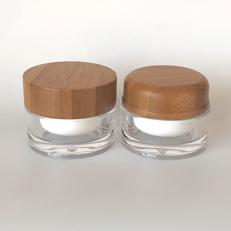 0.5oz 1oz 1.7oz 4oz Silver Double Wall Luxury Custom Cosmetics Packaging Jar