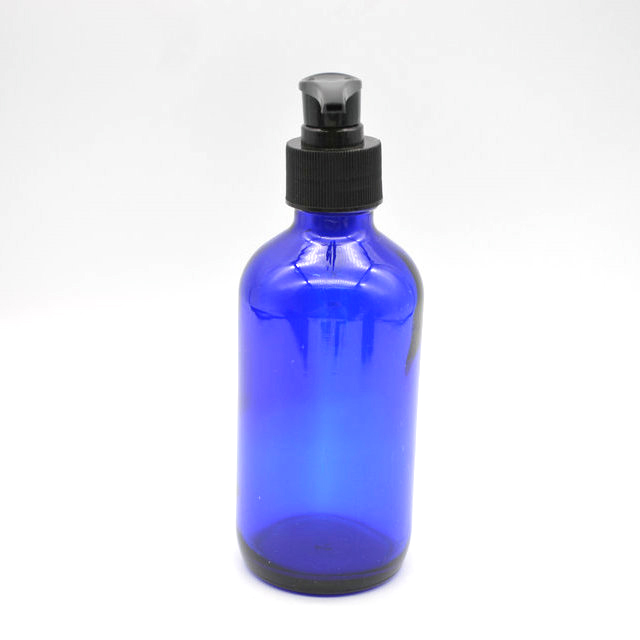 0.5oz 1oz 2oz 4oz 6oz 8oz 16oz cobalt blue Glass Boston Round Bottle