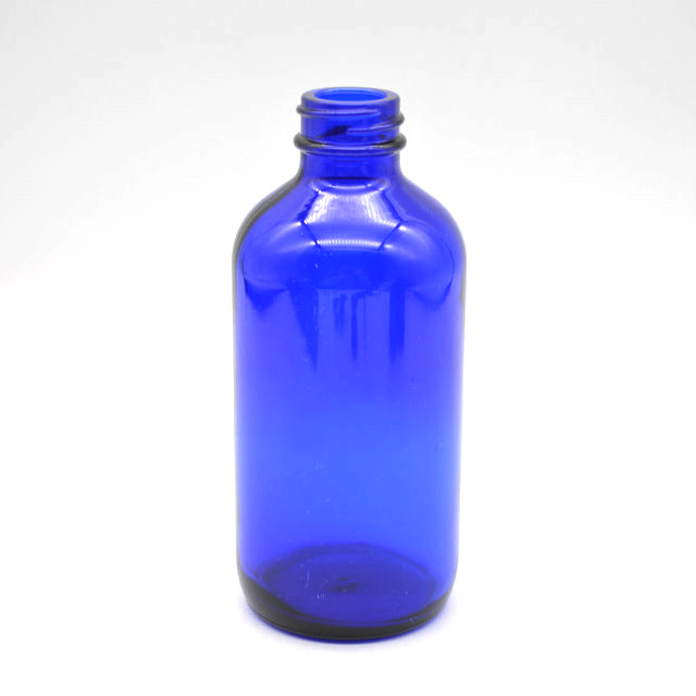 0.5oz 1oz 2oz 4oz 6oz 8oz 16oz cobalt blue Glass Boston Round Bottle