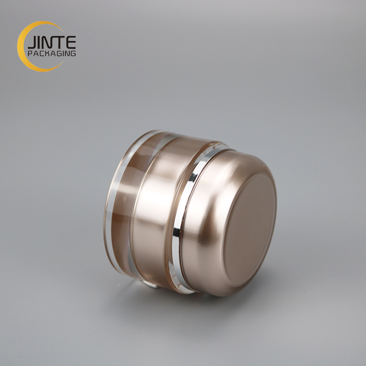 0.5oz 1oz 2oz 4oz 6oz Empty Cosmetic Container Acrylic Coffee Color Plastic Jar With Lid for face cream