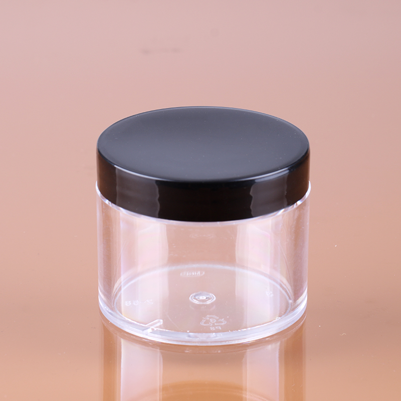 0.5oz 1oz 2oz 4oz 8oz 10oz clear powder cosmetic jars empty glitter powder container custom plastic powder jar