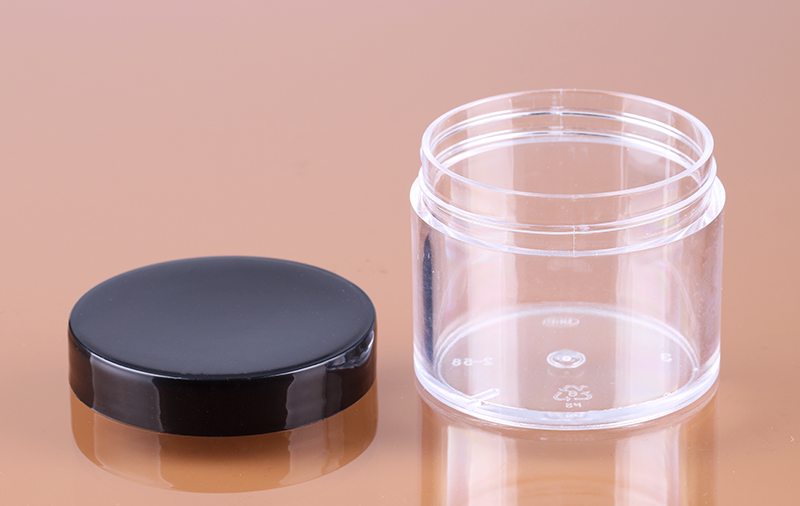 0.5oz 1oz 2oz 4oz 8oz 10oz clear powder cosmetic jars empty glitter powder container custom plastic powder jar