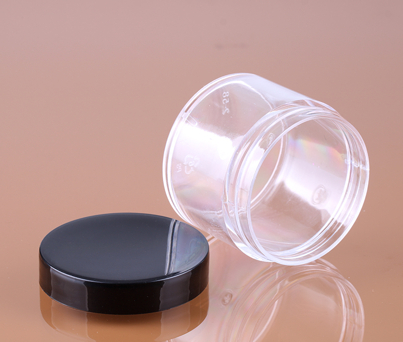 0.5oz 1oz 2oz 4oz 8oz 10oz clear powder cosmetic jars empty glitter powder container custom plastic powder jar