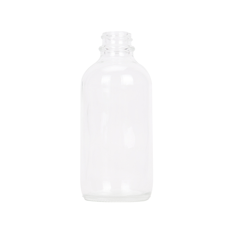 0.5oz 1oz 2oz 4oz 8oz 16oz 32oz Clear Boston Round Glass Bottle