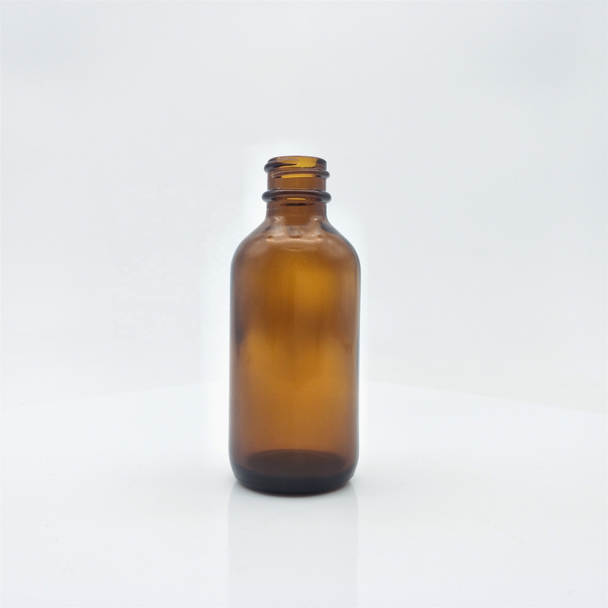 0.5oz/1oz/2oz/4oz/8oz/16oz High quality amber boston round glass bottle for liquid medicine/drinks GPI Standard Finish