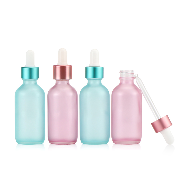 0.5oz 1oz 2oz 4oz Boston Round Glass Dropper Bottles