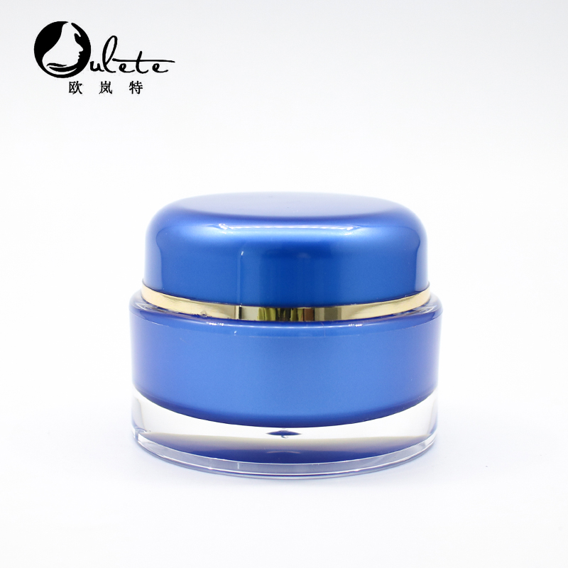 0.5oz 1oz plastic cosmetic jar cream pot acrylic black cosmetic cream jar 50 ml 100ml