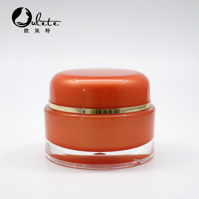 0.5oz 1oz plastic cosmetic jar cream pot acrylic black cosmetic cream jar 50 ml 100ml