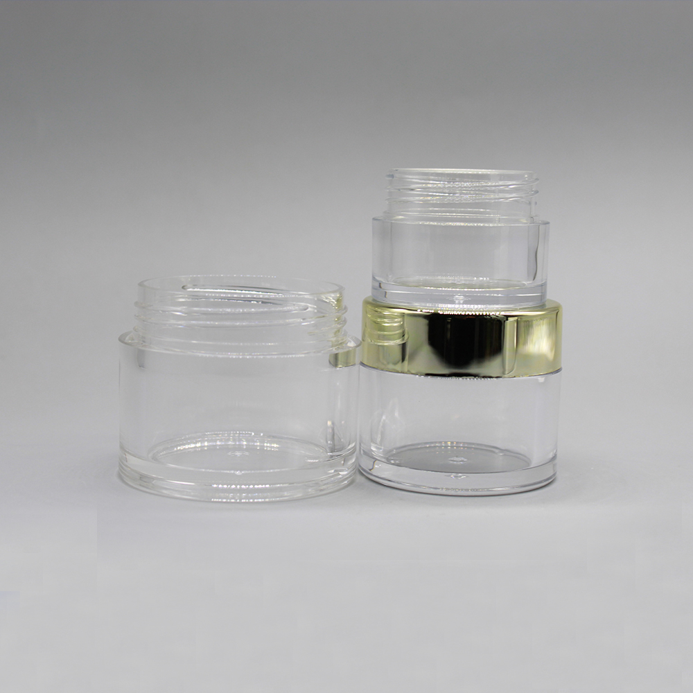 0.5oz Round Clear Acrylic Cosmetic Dip Powder Jar for Nail