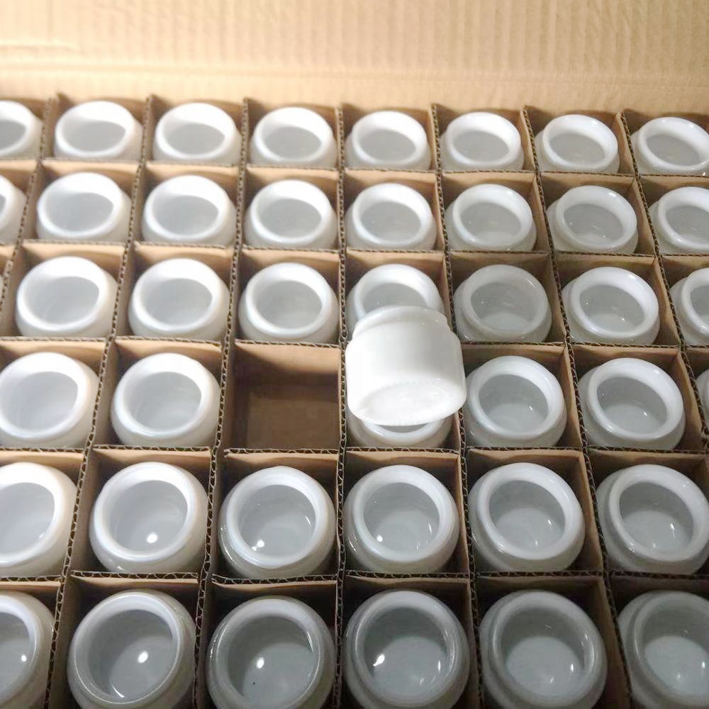 0.5oz opal glass jar for balm cream skincare packaging