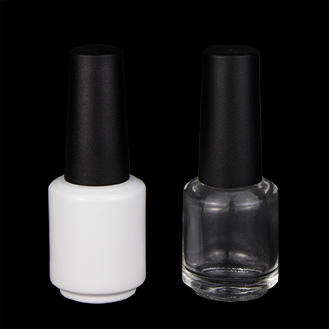 0.5oz. shiny black color Guangzhou customized empty uv gel nail bottle