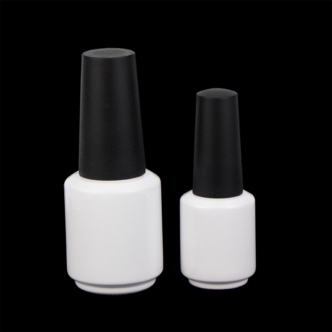 0.5oz. shiny black color Guangzhou customized empty uv gel nail bottle