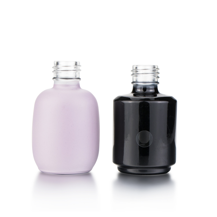 0.5oz. shiny black color Guangzhou customized empty uv gel nail bottle