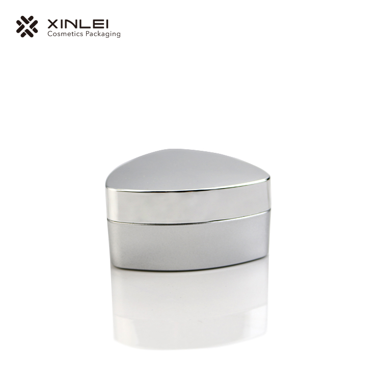 0.5oz triangle shape 15g plastic cream jar for skincare eye cream and lip scrub