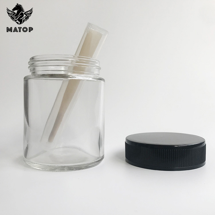 1 2 3 4 8 16 fl oz weed big mouth plastic screwtop cap container herb glass storage jar