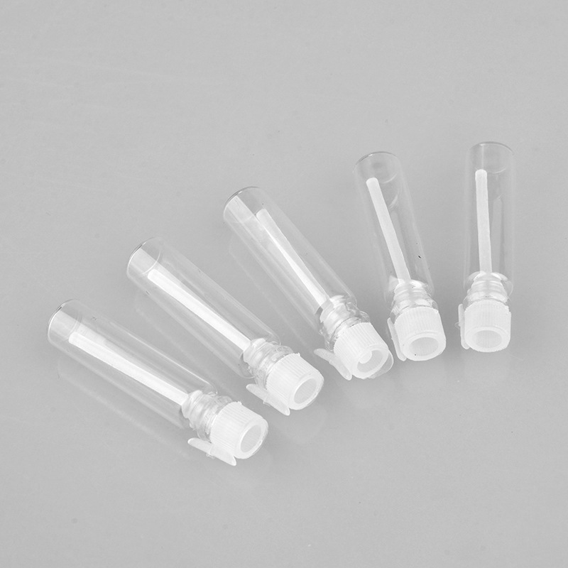 1/2/3 ml transparent clear glass drop stick bottle mini essential oil portable empty sample perfume glass vial