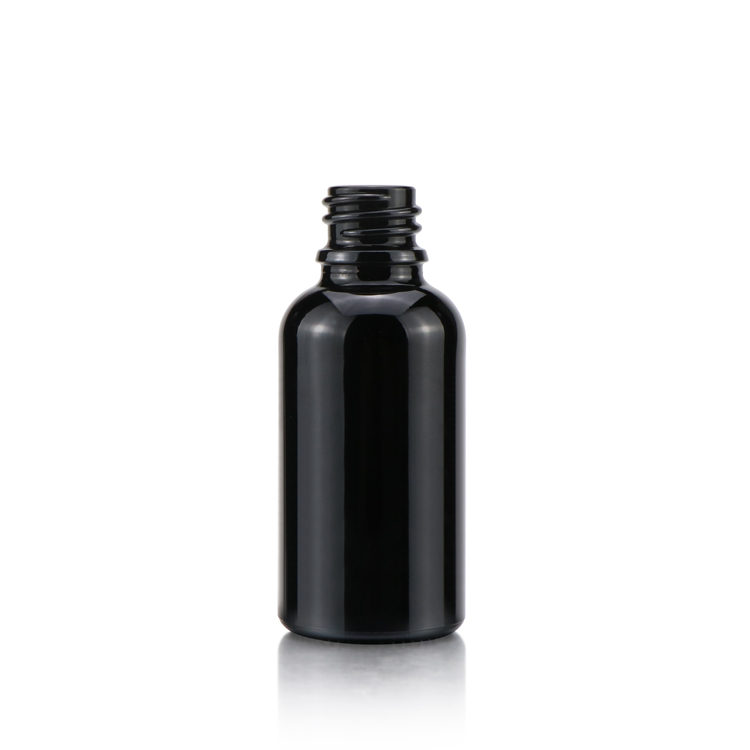 1 2 4 8 16 32 oz frosted matt black empty glass essential oil bottle perfume dropper bottle with glass pipettes for hair oil