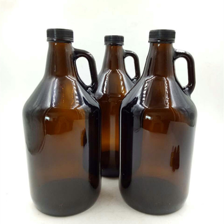 1/2 Gallon 64 OZ Amber Glass Beer Growler