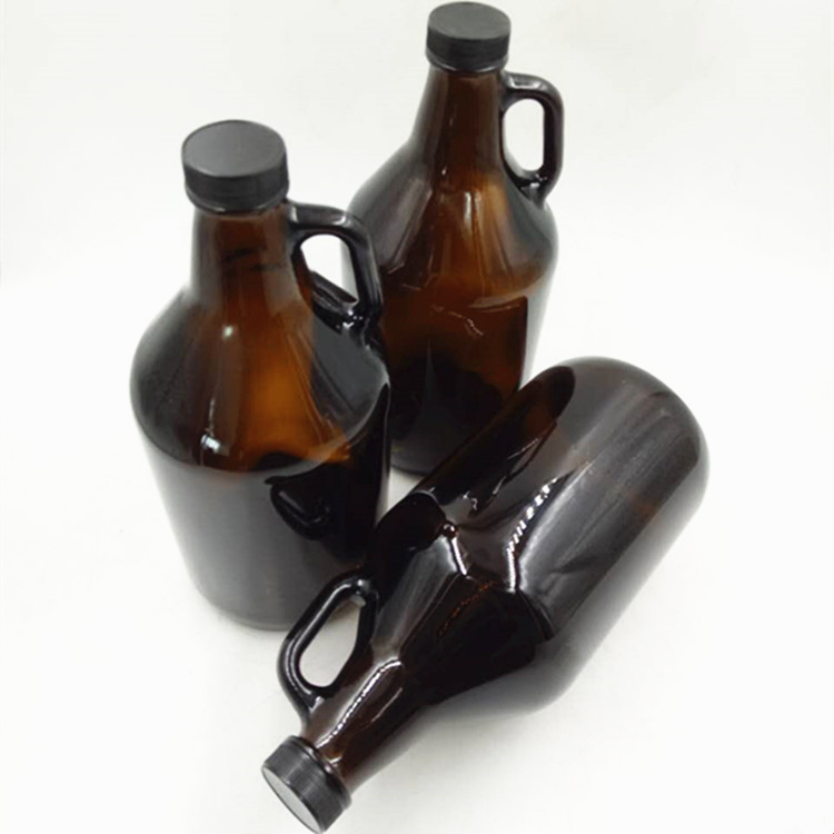 1/2 Gallon 64 OZ Amber Glass Beer Growler