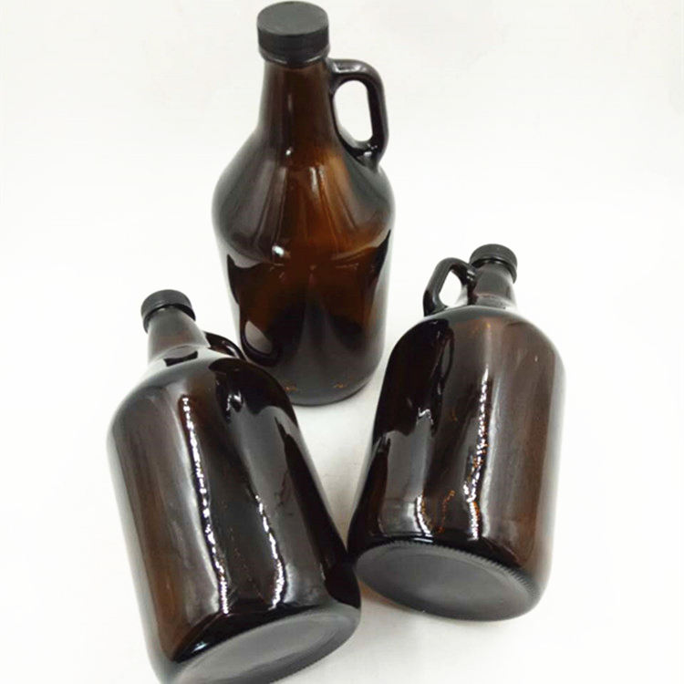 1/2 Gallon 64 OZ Amber Glass Beer Growler
