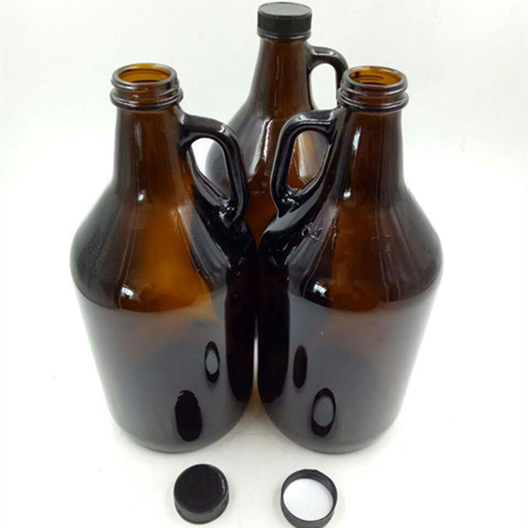 1/2 Gallon 64 OZ Amber Glass Beer Growler