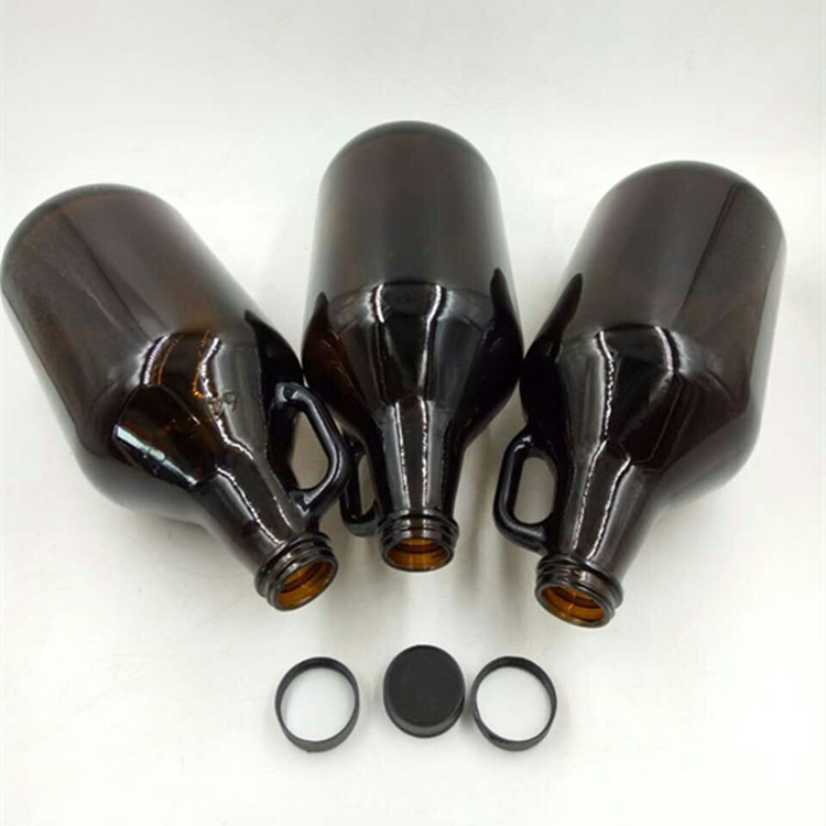 1/2 Gallon 64 OZ Amber Glass Beer Growler