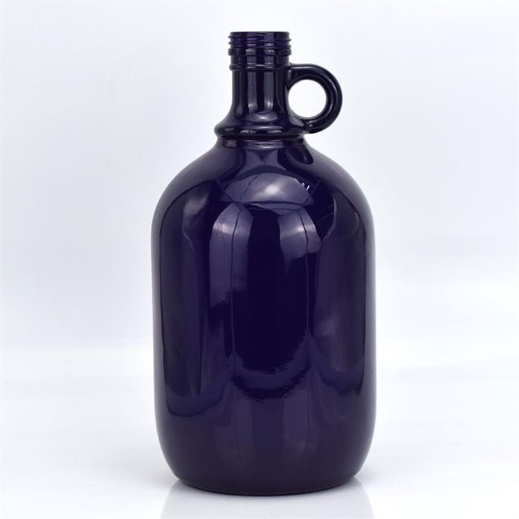 1/2 Gallon spray color Glass Jug Beverage Dispenser 64oz Beer Growler With Screw Cap for Home Brewing