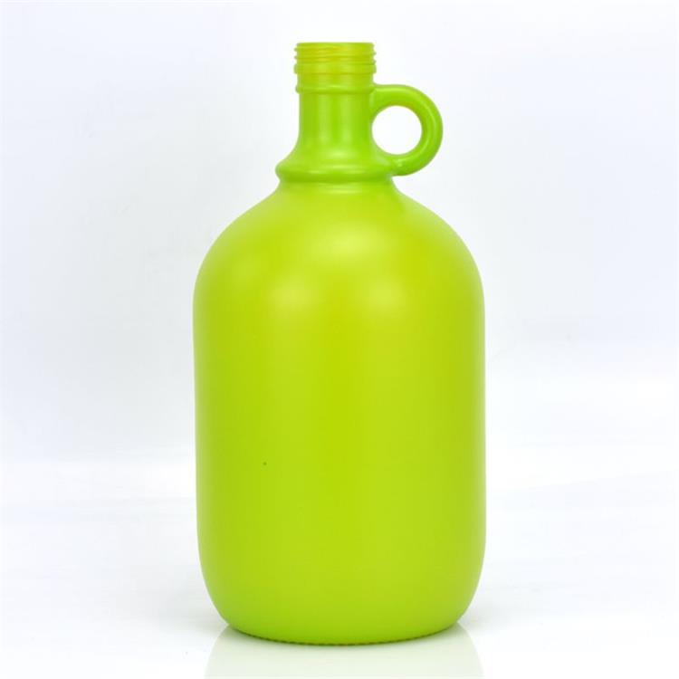 1/2 Gallon spray color Glass Jug Beverage Dispenser 64oz Beer Growler With Screw Cap for Home Brewing