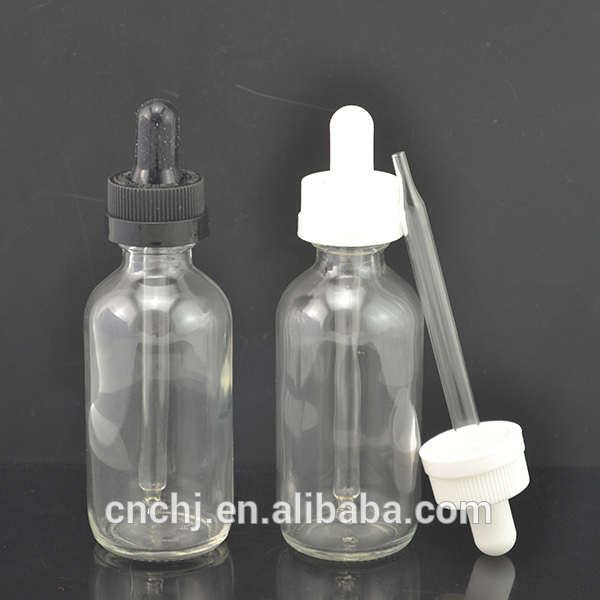 1/2 OZ 1 OZ 2 OZ 4 OZ boston glass dropper bottle with pressure screw cap for essential oil