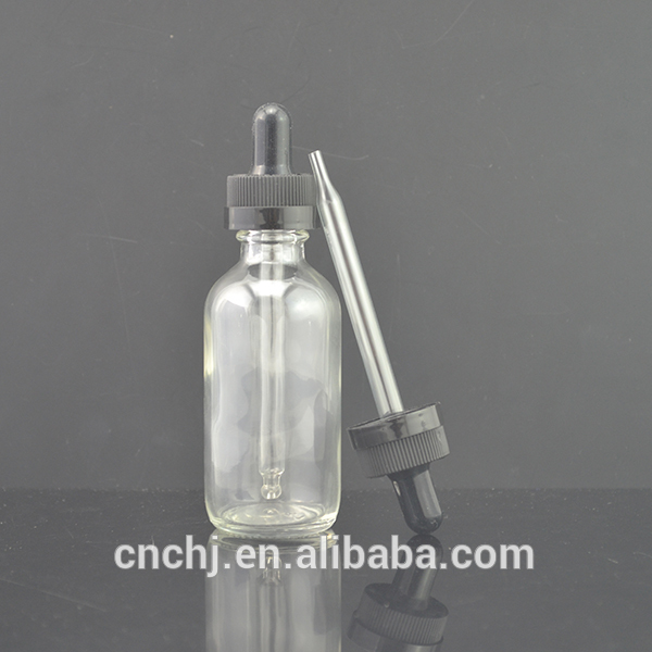 1/2 OZ 1 OZ 2 OZ 4 OZ boston glass dropper bottle with pressure screw cap for essential oil