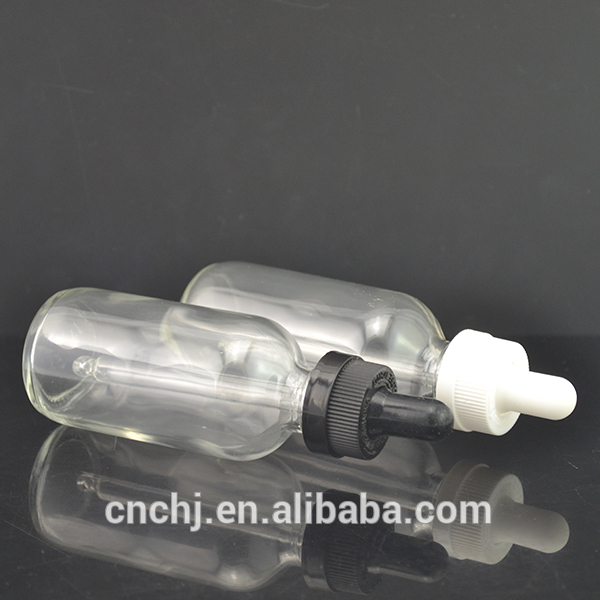 1/2 OZ 1 OZ 2 OZ 4 OZ boston glass dropper bottle with pressure screw cap for essential oil