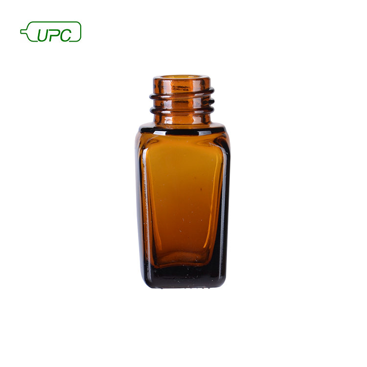 1/2 oz 15 ml amber electronic cigarette oil glass bottle with black child resistant dropper top