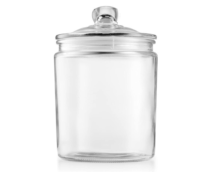 1.27L Thickened Clear Glass Jars Food Canister With Hermetic Lids Serving For Cookie Tea Coffee Snacks Dry Food