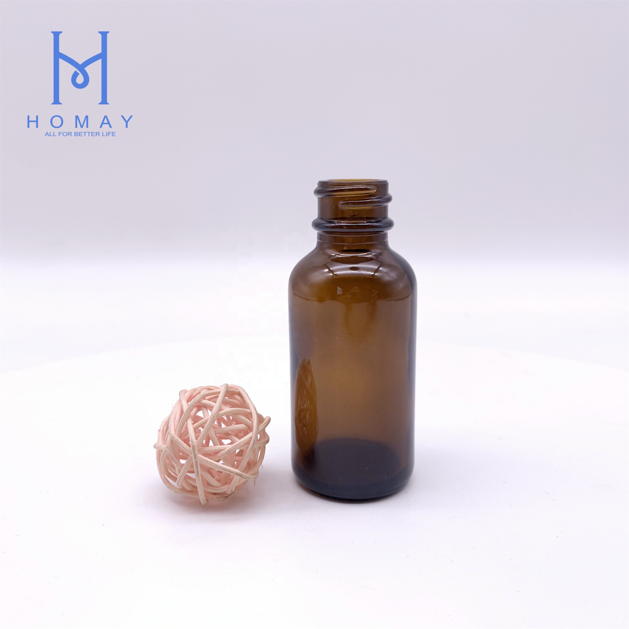 1/2oz-16oz Amber glass bottle boston round