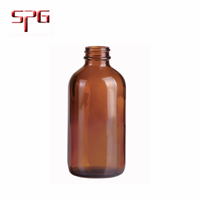 1/2oz 1OZ 2OZ 4OZ 8OZ Amber Boston Round clear glass bottle G.P.I 28-400 22-400 20-400 18-400 33-400