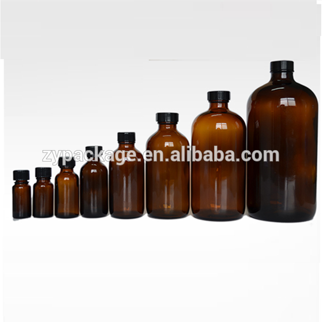 1/2oz 1oz 2oz 4oz 8oz 16oz 32oz amber green blue clear boston round glass bottle