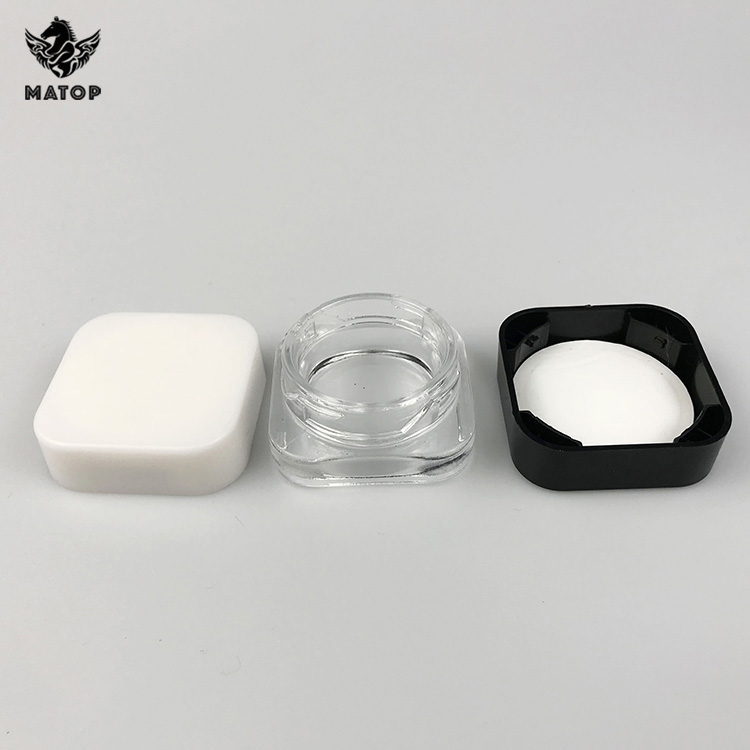 1 3 5 7 gram cbd extracts wax oil glass jars container concentrate